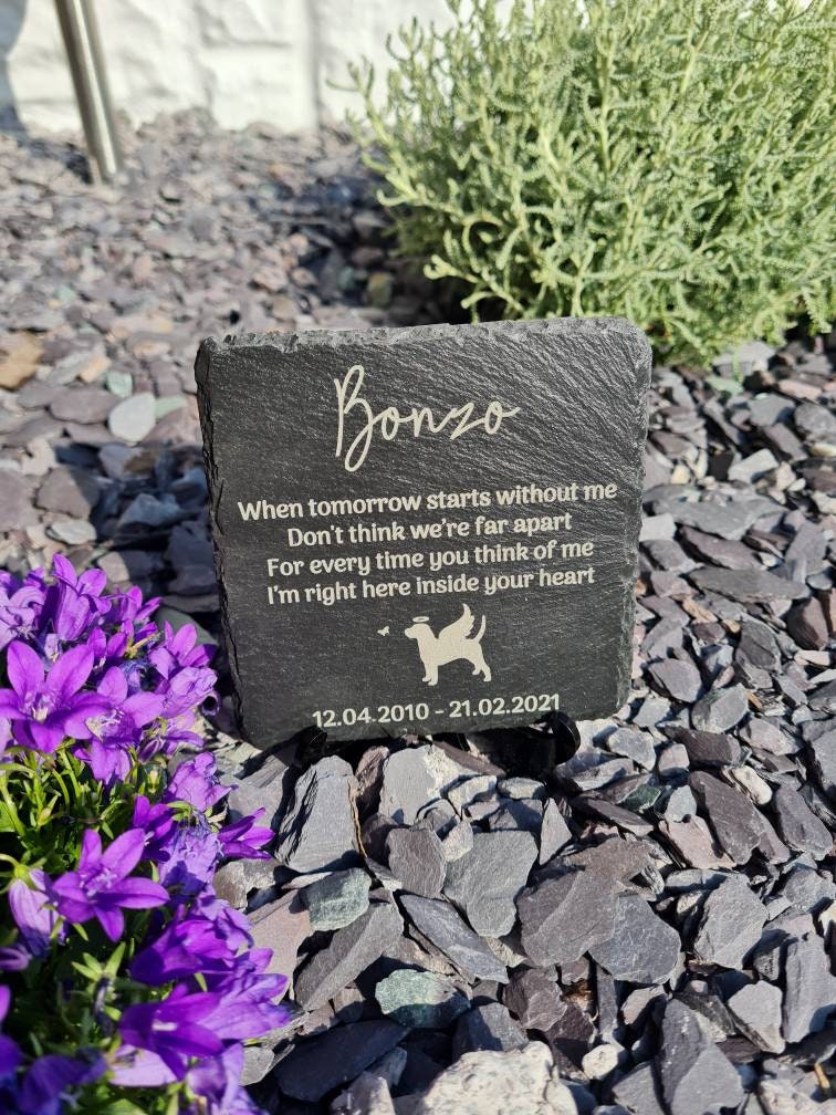 personalised pet Memorial grave marker, memorial slate, indoor or outdoor, remembering your pets, dog, fur baby, puppy, memory, keepsake