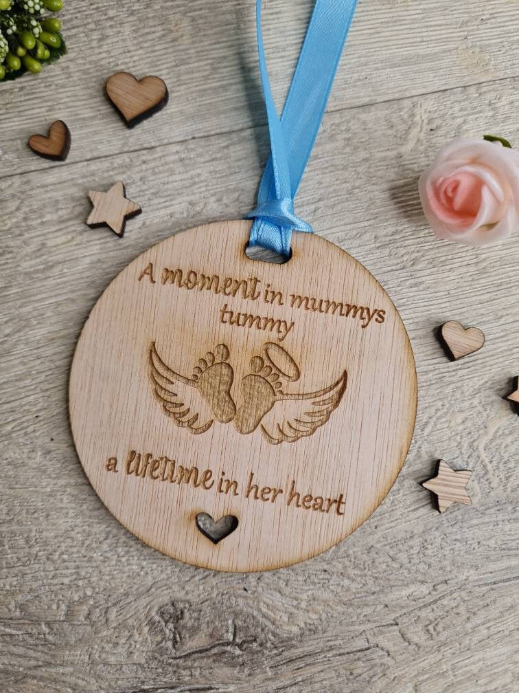 Beautiful Baby memorial bauble hanging ornament, lovely item to remember a lost child. Beautiful gift, for anniversary of death? memory