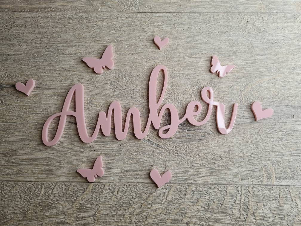 Personalised door name sign - toybox sign - perfect for nursery - bedroom - children - choice of colour - home decoration - wall decor