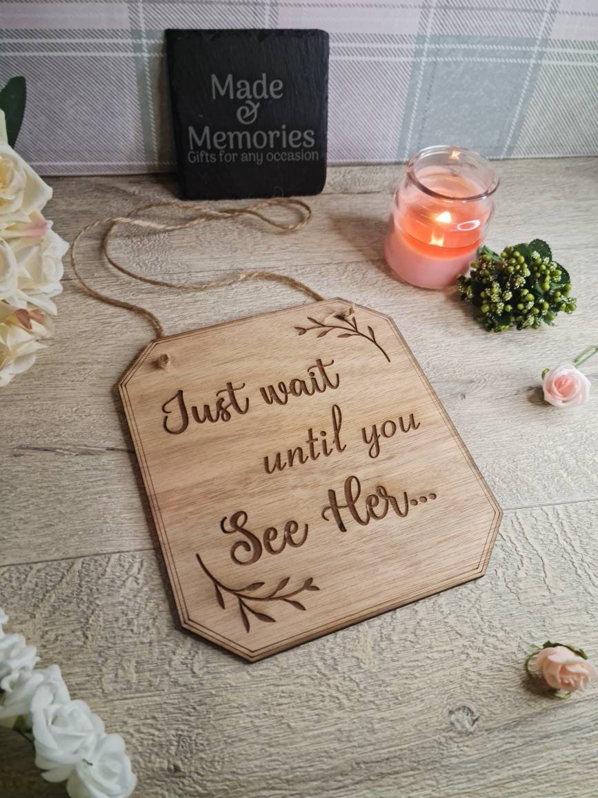 Cute rustic wedding sign for page boy - flower girl - marriage sign - photography - flatlay - decoration - gift - surprise