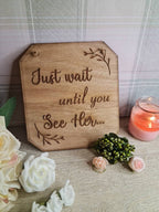 Cute rustic wedding sign for page boy - flower girl - marriage sign - photography - flatlay - decoration - gift - surprise