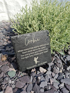 personalised pet Memorial grave marker, memorial slate, indoor or outdoor, remembering your pets, cat, fur baby, kitten, memory, keepsake