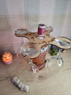 4 Glass Gin butler, bar butler, funny quote, glass holder, valentines gift, gin lover, great present, mothers day, fathers, birthday