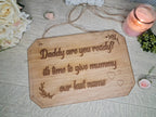 Cute rustic wedding sign for page boy - flower girl - marriage sign - photography - flatlay - decoration - gift - surprise