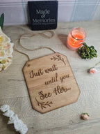 Cute rustic wedding sign for page boy - flower girl - marriage sign - photography - flatlay - decoration - gift - surprise