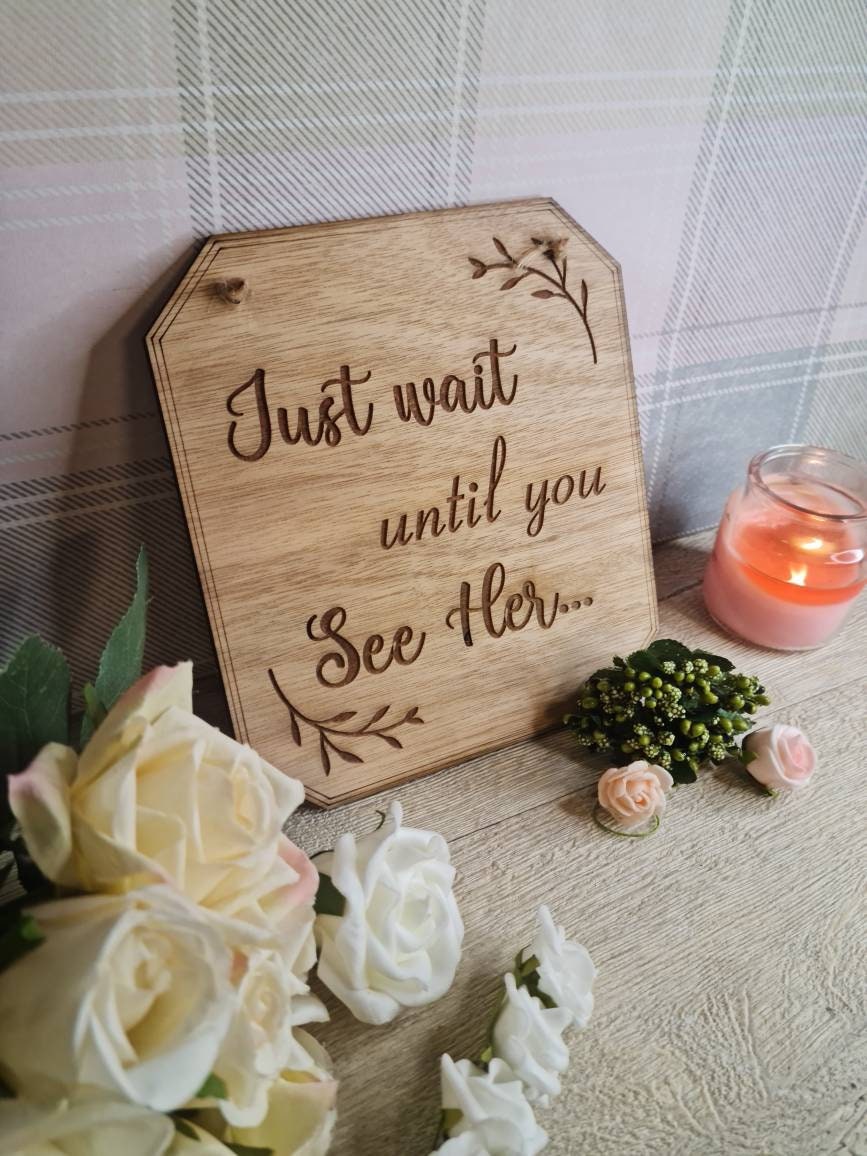 Cute rustic wedding sign for page boy - flower girl - marriage sign - photography - flatlay - decoration - gift - surprise