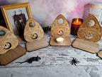 Ouija board game planchette - Candle display stand - Beautiful yet spooky Halloween decoration - novelty - decor - home - zombie - witch
