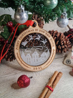 First Christmas in our new home bauble - Beautiful xmas decoration - santa - decor - father christmas - st nick - present - secret santa