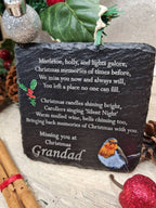 Personalised Christmas memory stone - Remember a loved one - Grave marker - memorial - xmas - gift - present - tree - decoration - decor