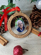 Personalised Christmas memory bauble - picture of your loved one - Remember - memorial - xmas - gift - present - tree - decoration - decor