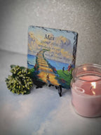 Personalised pet memorial stone - Rainbow Bridge - grave marker - Remember - Dog - Cat - Anniversary - Garden - tomb stone - rememberance