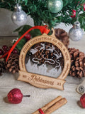 Personalised first Christmas family name bauble - xmas decoration - santa - decor - father christmas - st nick - present - secret santa