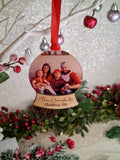 Personalised Christmas Snow Globe bauble - Lovely keepsake - Tree decor - memorial - xmas - gift - present - tree - decoration - First xmas