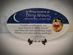 Beautiful personalised childs memorial - anniversary gift - remembering - grave stone - Grave marker - ashes - urn - plot sign - plaque -