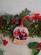 Personalised Christmas Snow Globe bauble - Lovely keepsake - Tree decor - memorial - xmas - gift - present - tree - decoration - First xmas