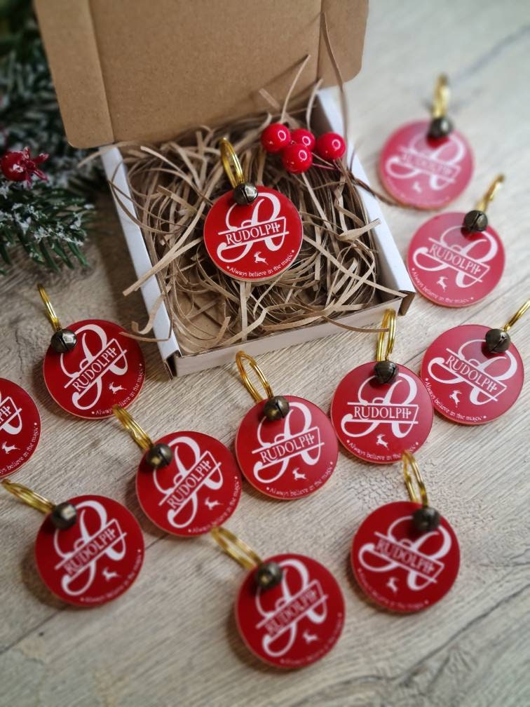 Rudolph's lost Tag - Personalised - great stocking filler - children's surprise - lost button - driving license - keepsake - first Christmas