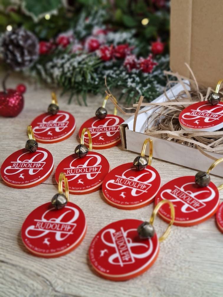 Rudolph's lost Tag - Personalised - great stocking filler - children's surprise - lost button - driving license - keepsake - first Christmas