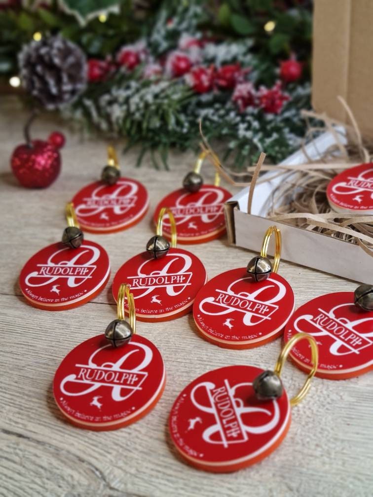 Rudolph's lost Tag - Personalised - great stocking filler - children's surprise - lost button - driving license - keepsake - first Christmas