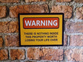 Wooden security sign - Property protection - Work premises - Warn away intruders - cctv - Novelty decoration - home - garden - workshop