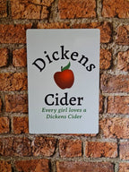 Funny novelty wooden sign - Dickens Cider - Perfect gift for dad - grandad - husband - fiancee - boyfriend - birthday present