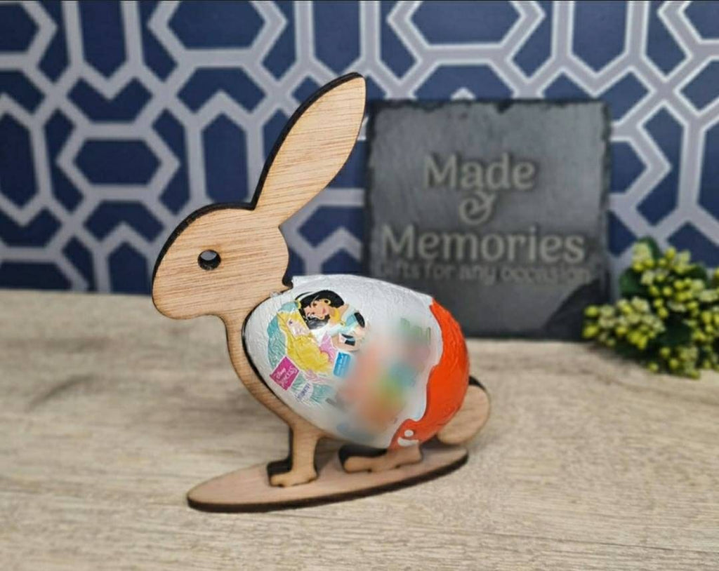 Personalised Novelty Bunny egg holder! Great Easter Gift! Funny, Kids, Child, Stand, Valentines day, birthday present