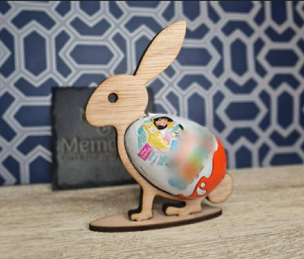 Personalised Novelty Bunny egg holder! Great Easter Gift! Funny, Kids, Child, Stand, Valentines day, birthday present