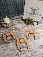 Personalised hanging memorial ornament. Stunning remembrance item. Display, memories, lost loved one, anniversary of death, birth, car, van