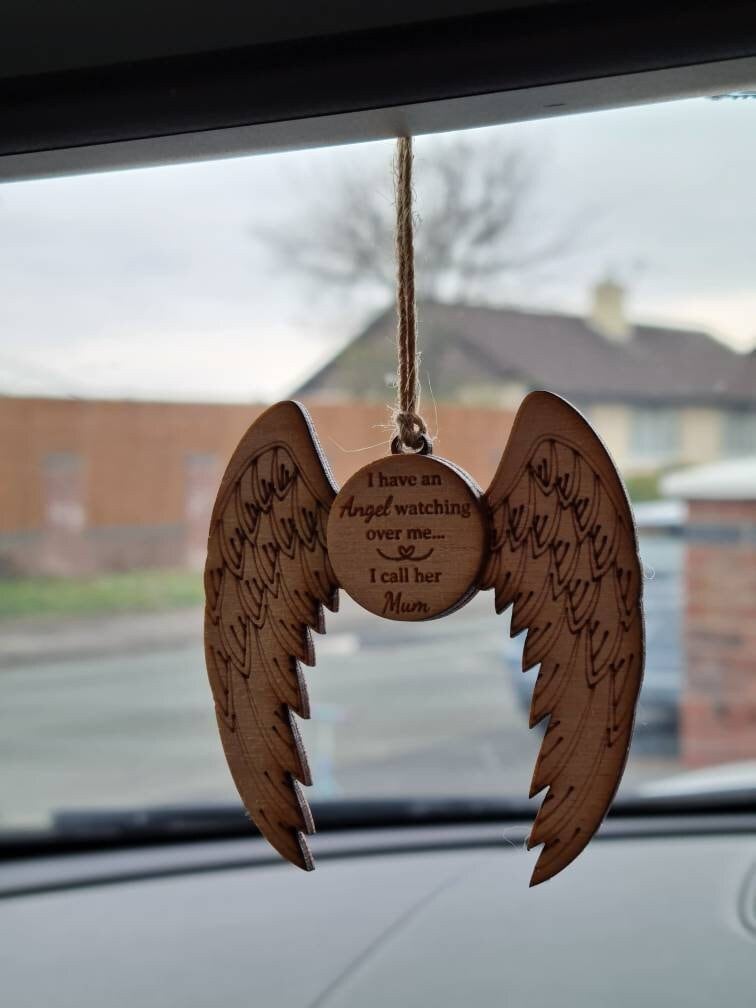Personalised hanging memorial ornament. Stunning remembrance item. Display, memories, lost loved one, anniversary of death, birth, car, van