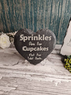 Funny bathroom decoration - engraved onto high quality Welsh slate - home decor - bathroom -toilet - heart - first home