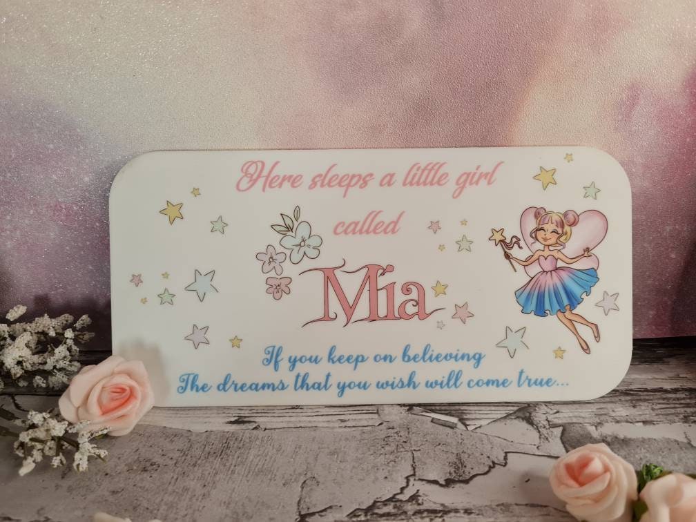 Personalised Magical Fairy bedroom door sign - Little girl - princess- fairytale - pink - decor - decoration - play room - print
