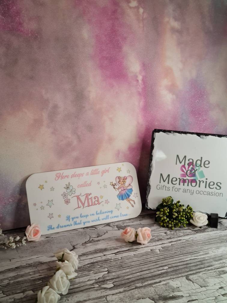 Personalised Magical Fairy bedroom door sign - Little girl - princess- fairytale - pink - decor - decoration - play room - print