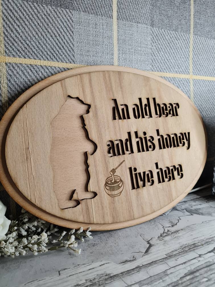 Funny novelty home sign - grandparents gift - mum and dad - parents - birthday - fathers day - anniversary - new home - present - humor