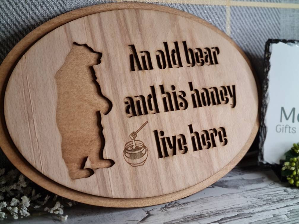 Funny novelty home sign - grandparents gift - mum and dad - parents - birthday - fathers day - anniversary - new home - present - humor