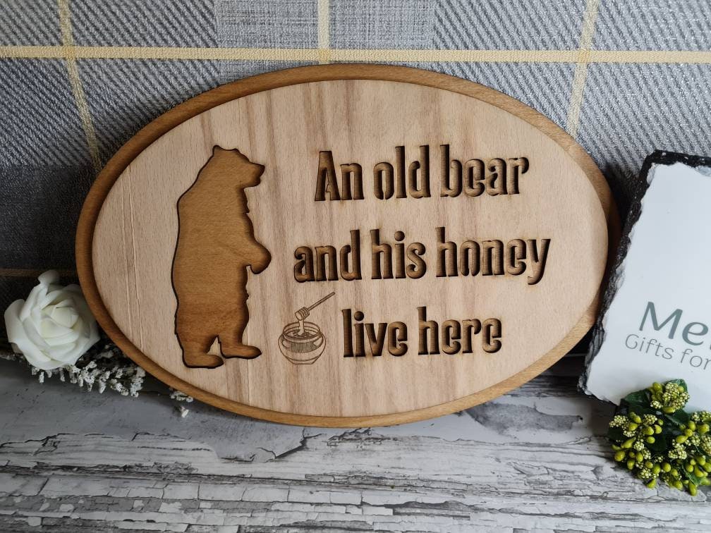 Funny novelty home sign - grandparents gift - mum and dad - parents - birthday - fathers day - anniversary - new home - present - humor