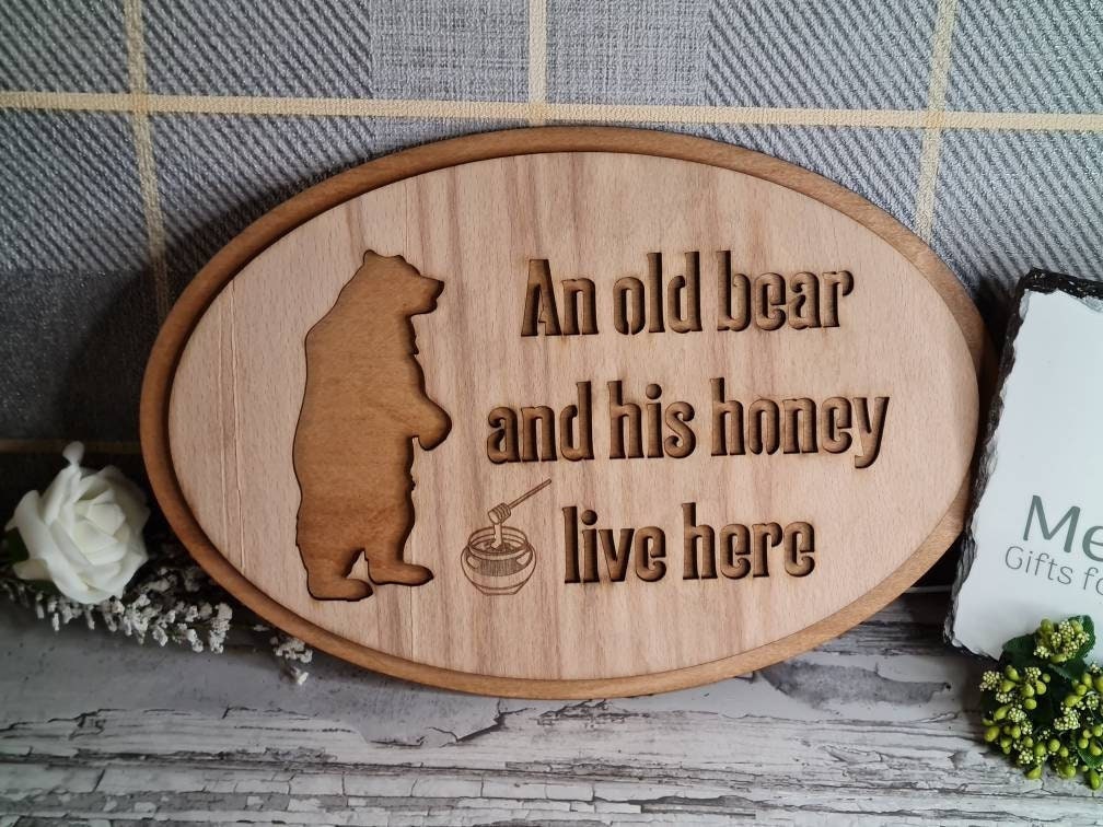 Funny novelty home sign - grandparents gift - mum and dad - parents - birthday - fathers day - anniversary - new home - present - humor