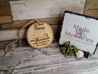 Personalised hanging bauble ornament - Caravan - Camping - Motorhome - RV - Holidays - Family - Love - Memories - Forever