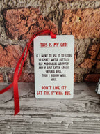 Novelty hanging ornament for car - van - camper - New driver - birthday - gift - present - fathers day - bespoke - unique - funny - prank