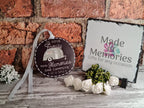 Personalised hanging bauble ornament - Caravan - Camping - Motorhome - RV - Holidays - Family - Love - Memories - Forever