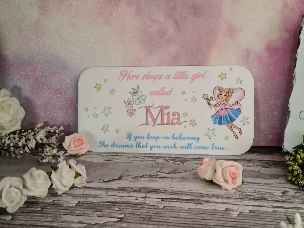 Personalised Magical Fairy bedroom door sign - Little girl - princess- fairytale - pink - decor - decoration - play room - print