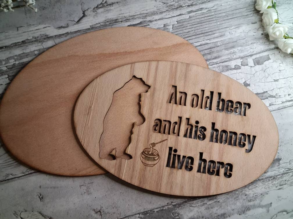 Funny novelty home sign - grandparents gift - mum and dad - parents - birthday - fathers day - anniversary - new home - present - humor