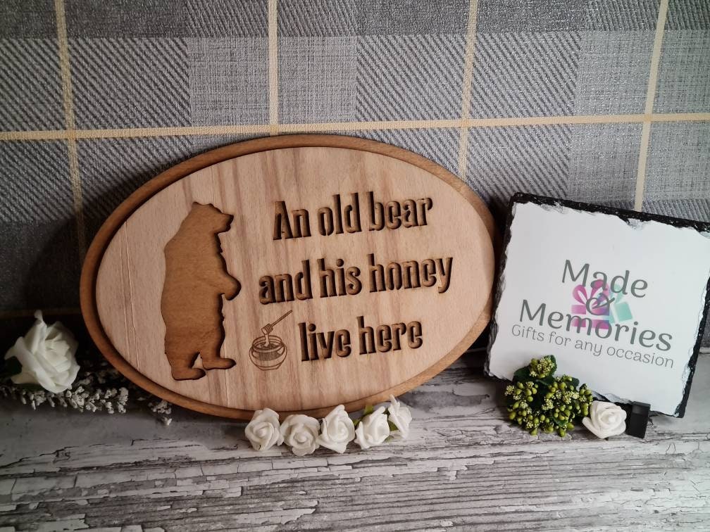 Funny novelty home sign - grandparents gift - mum and dad - parents - birthday - fathers day - anniversary - new home - present - humor