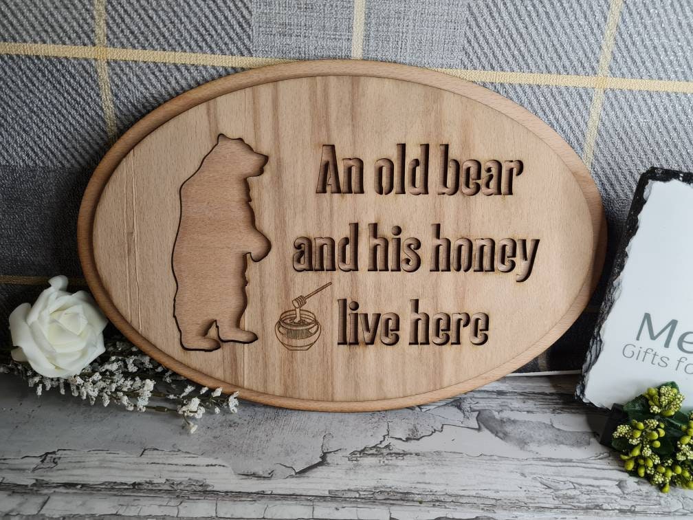 Funny novelty home sign - grandparents gift - mum and dad - parents - birthday - fathers day - anniversary - new home - present - humor