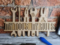 My tools my rules sign - Perfect gift for dad - grandad - husband - fiancee - boyfriend - birthday present - garage - workshop - man cave
