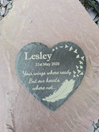 personalised memorial grave marker, memorial slate, indoor or outdoor, remembering your loved ones, Dad, Mum, Aunty, Uncle, Grandma, grandad