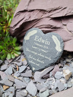 personalised memorial grave marker, memorial slate, indoor or outdoor, remembering your loved ones, Dad, Mum, Aunty, Uncle, Grandma, grandad