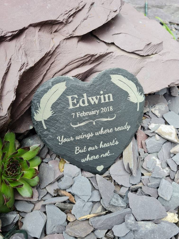 personalised memorial grave marker, memorial slate, indoor or outdoor, remembering your loved ones, Dad, Mum, Aunty, Uncle, Grandma, grandad