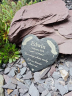personalised memorial grave marker, memorial slate, indoor or outdoor, remembering your loved ones, Dad, Mum, Aunty, Uncle, Grandma, grandad