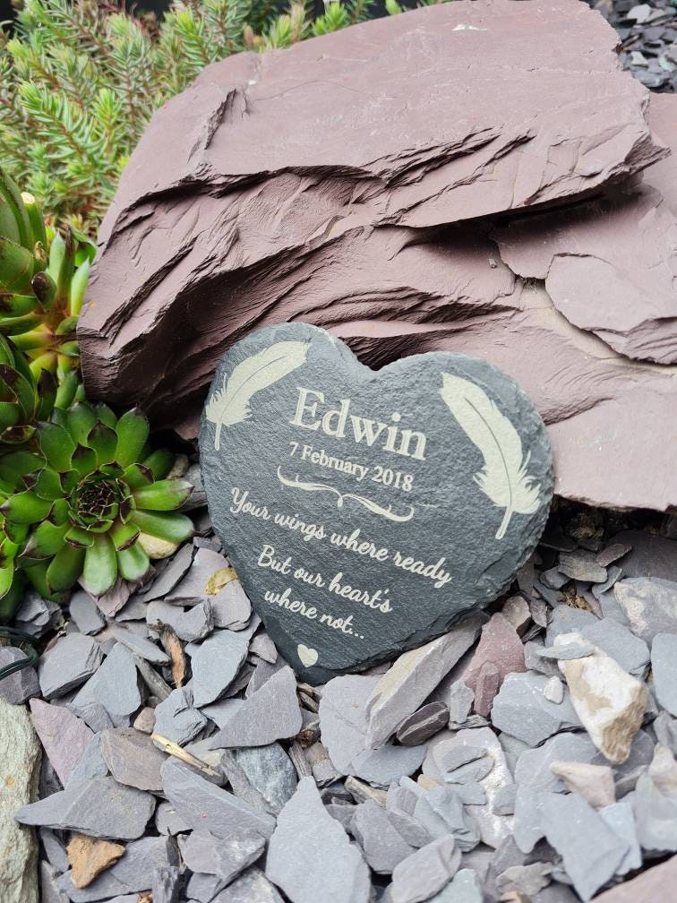 personalised memorial grave marker, memorial slate, indoor or outdoor, remembering your loved ones, Dad, Mum, Aunty, Uncle, Grandma, grandad