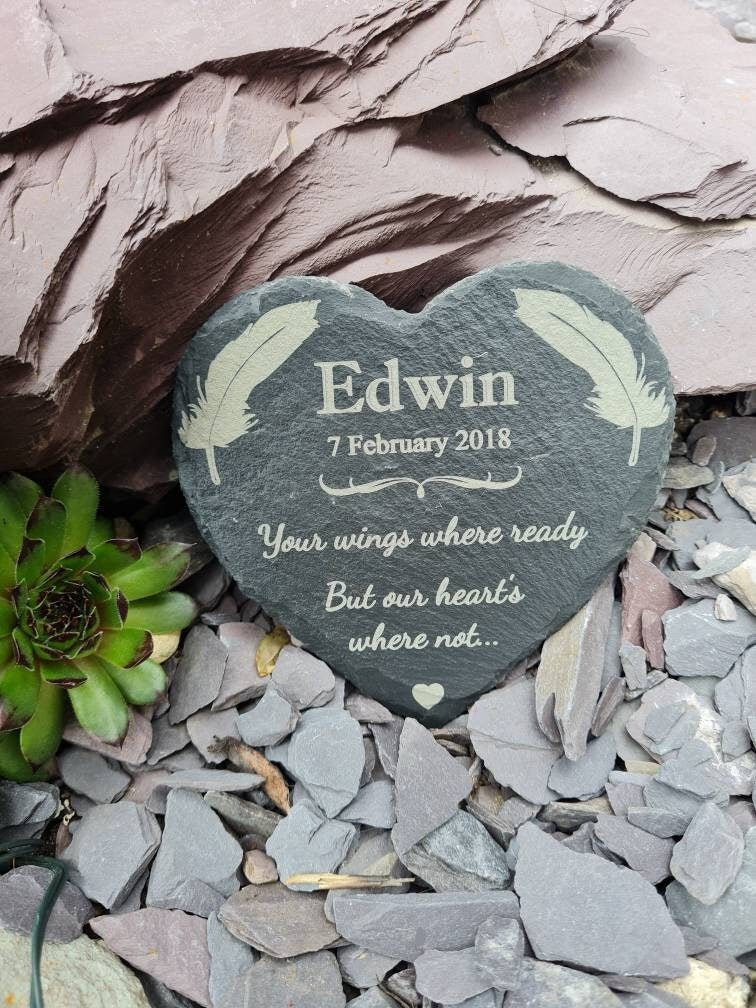 personalised memorial grave marker, memorial slate, indoor or outdoor, remembering your loved ones, Dad, Mum, Aunty, Uncle, Grandma, grandad