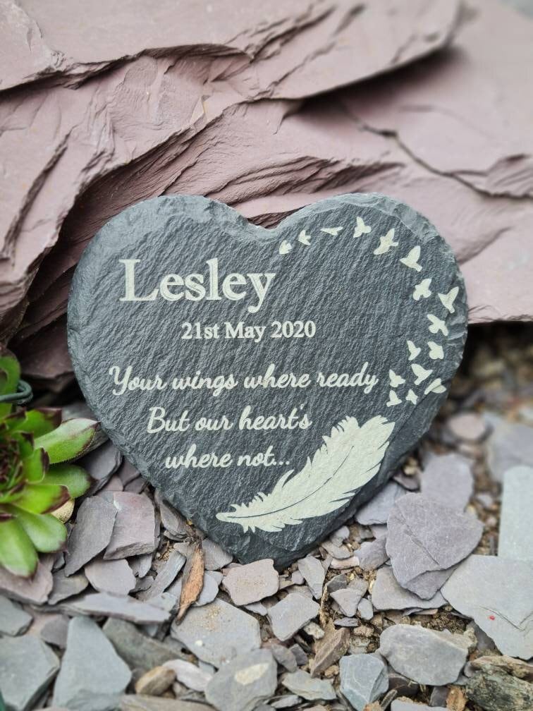 personalised memorial grave marker, memorial slate, indoor or outdoor, remembering your loved ones, Dad, Mum, Aunty, Uncle, Grandma, grandad